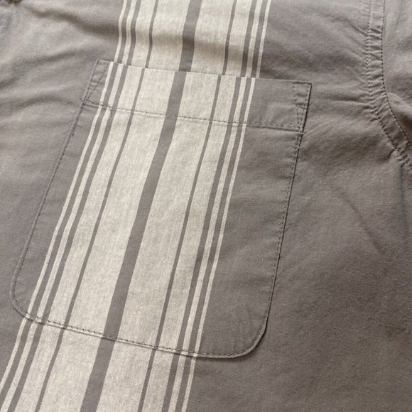 Goodfellow & Co. Button Up Shirt Men's Slim Short Sleeve Gray Cotton Size M - Picture 3 of 8